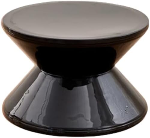 チェアシューズスツールロースツール砂時計型スツール背もたれなしはリビングルームの寝室に最適です (36*36*24cm,ブラック)