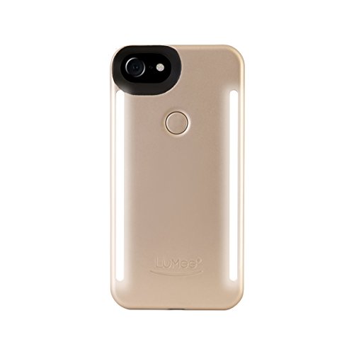 Lumee Duo Phone Case, Gold Matte | Front & Back Led Lighting, Variable Dimmer | Shock Absorption, Bumper Case, Selfie Phone Case | Iphone 8 / Iphone 7 / Iphone 6S / Iphone 6 (Ld-Ip7-Goldmt) #TOP1