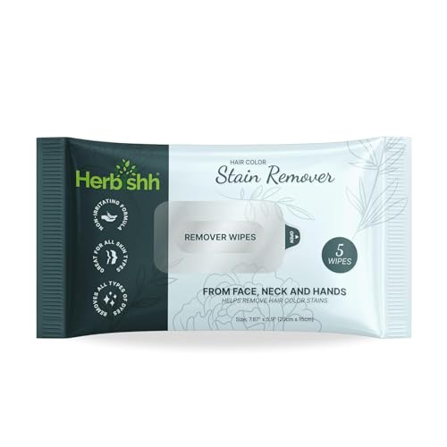 Herbishh Hair Color Stain Remover Wipes - Gentle Formula for Dye Cleanup on Skin - Travel Pack With 5 Safe and Skin-Friendly Wipes (Pack of 1) Herbishh Hair Color Stain Remover Wipes - Gentle Formula for Dye Cleanup on Skin - Travel Pack With 5 Safe and Skin-Friendly Wipes (Pack of 1)