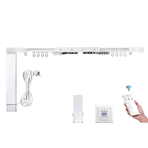 Smart Curtains System, Electric Curtain Track Works with Apple Homekit