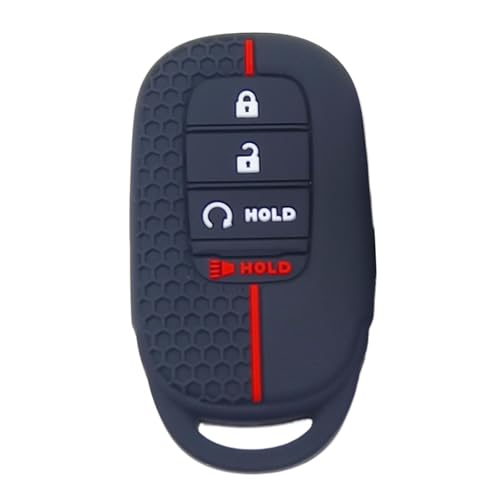 Étui clé silicone 4 boutons pour Civic et CRV protection noire