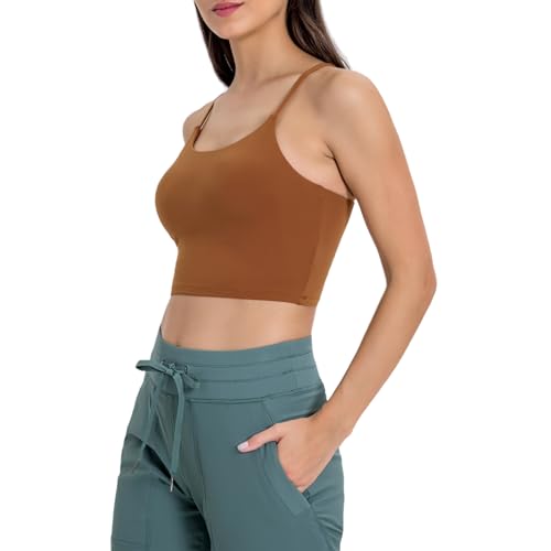 Image of Lemedy Women Padded Sports Bra Fitness Workout Running Shirts Yoga Tank Top