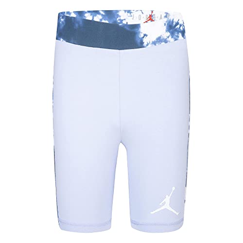 Jordan Girl's Cloud Dye Blocked Bike Shorts (Little Kids/Big Kids) Light Marine SM (7 Little Kid)