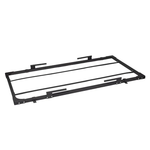 Titan Fitness Deadlift Platform Frame, 8FT x 4FT Bolt-Together Steel Frame, Olympic Strength Training Dedicated Lifting Space, Protects Floor, Weights, Bar, Includes Band Pegs