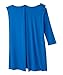 Silverts Women’s Adaptive Clothing Open Back Gown, Assisted Dressing Nightgown for Elderly, Nursing Home & Recovery Wear - Bold Blue MED