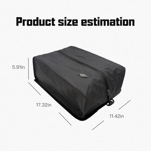 Vacuum Bags for Travel,Reusable Luggage Vacuum Bags for Travel with IP67 Waterproof Zipper for Save Space(Black,No Pump)2