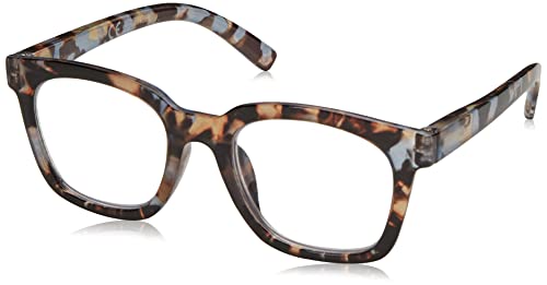 Peepers by PeeperSpecs Women's to The Max Square Blue Light Blocking Reading Glasses