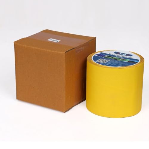 Image of Tarpaulin Repair Tape 10m 100% Waterproof, UV-Resistant & Heavy Duty Duct Tape for Truck Covers Tarpaulins, Tents, HDPE and others application 9.5cm x 10m Roll per Pack (Yellow)