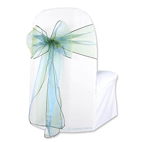 Sparkles Make It Special Leading Linens 100-pcs Organza Chair Cover Bow Sash - Hunter Green - Wedding Party Banquet Reception - 28 Colors Available