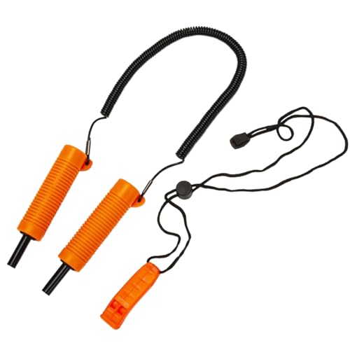 YROHGKPN Piolet retráctil con silbato, seguridad de pesca flexible, equipo de emergencia portátil para caminar en trineo de patinaje, retráctil
