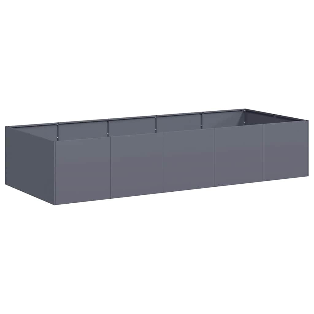 vidaXL Planter Anthracite 200x80x40 cm Steel, plant pot, plant stand, raise bed, planter stand, plant tray, garden planter, outdoor planter