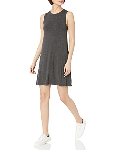 Amazon Essentials Women's Jersey Relaxed-Fit Muscle-Sleeve Swing Dress (Previously Daily Ritual)