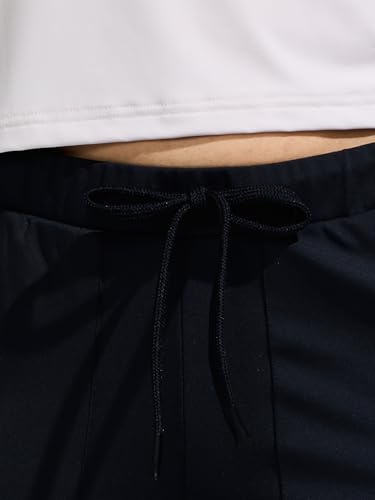 Image of DOMIN8 Women Functional Multi-Pocket Super Stretchable Wrinkle Resistant Track Pants with Elasticated Waistband & Drawstring | Sports Track Pant for Women|Moisture Wicking Lightweight Track Pant