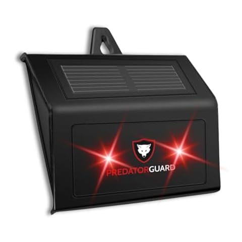 Predator Guard Solar Powered Predator Deterrent LED Light - Scares & Deters Nocturnal Animals Away, Built to Repel Coyote, Fox, Skunk, Bear, Racoon & Wild Creatures - Protect Your Property! Cover