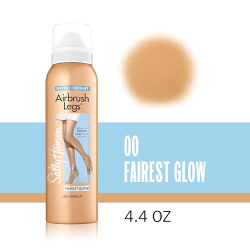 Image of Sally Hansen Airbrush Legs, Spray-On Self-Tanner, Fairest Glow | 4.4 Oz | Pack of 2