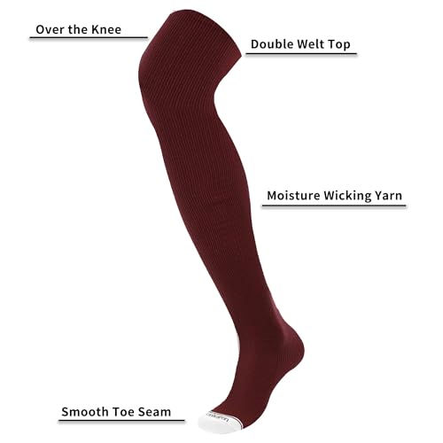 Image of Elite Baseball /Softball Socks Over The Knee, Extra Long Football Socks