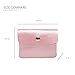 Ethel Vegan Leather Mini Clutch Wallet Small Metallic Coin Purse Change Pouch Credit Card Holder for Women (Copper)