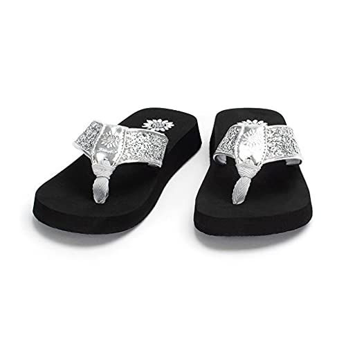 Yellow Box Women's Comfortable Flip-Flop for Summer Beach Vacation Sun Protection Lightweight and Breathable Sizes Available Various Colors