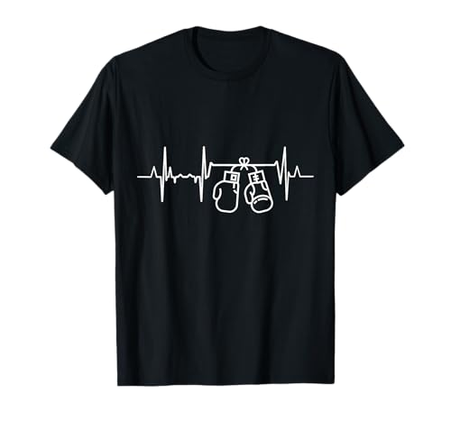 Ligne de coeur de boxe de battement de coeur de boxeur t-shirt