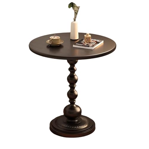 Table d'appoint antique en bois massif style Palm Beach pour petits espaces de salon
