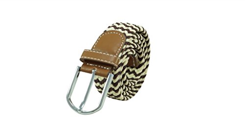 Image of The Tie Hub Unisex Stretchable Woven Fabric Belt | Adjustable, Hole-Free Design | Fits Up to 40 Inches Waist