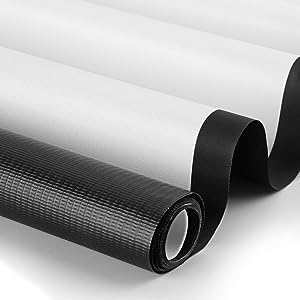 Image of MOIZ Wall Autolock Pull Down Projector Screen 7 Ft. x 5 Ft. - 100 inch Diagonal, 4:3 Format Supports UHD-3D-4K Technology(White)