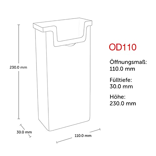 2x taymar DIN largo (DL) portafolletos,caja portafolletos con tapa, resistente a la intemperie