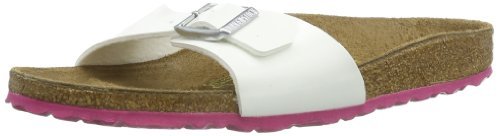 Birkenstock Madrid Kids White Synthetic Sandals Narrow Width