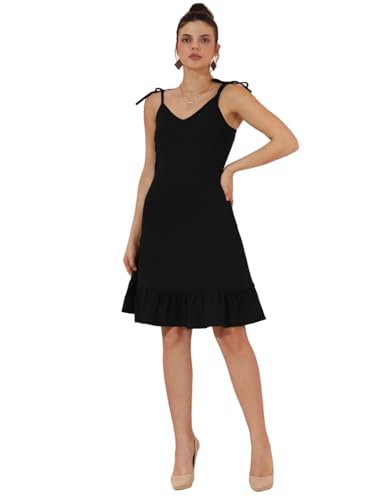 Image of KOTTY Women's A-Line Knee Length Dashing Designs Olive Breeze Dress