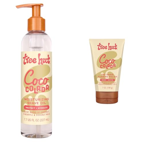 Tree Hut Coco Colada Moisturizing Shave Oil, Hydrating Gel-to-Oil Formula, 7.7 fl oz + Shave Prep Polish, Gently Soothe & Prep Skin for an Even Closer Shave,7 fl oz. image 2
