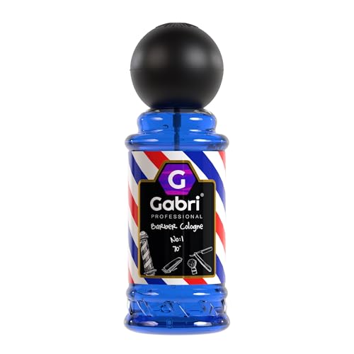 Gabri Mens Eau De Cologne 250ml, Aftershave & Barber Cologne, Relaxing & Refreshing, Ginger, Tangerine, Oleander, Fresh Spicy (No1)