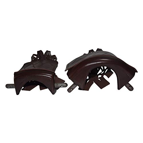 East Eagle PU Leather Pool Table Billiard Table Pockets Diamond Pattern Shield Set Included Screws (Dark Coffee) - Thumbnail 3