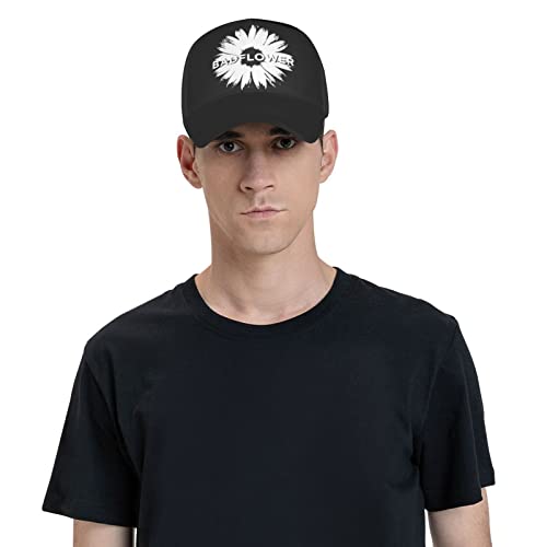Johnjmax Badflower Flower Logo Hat Adjustable Casquette For Mens And Womens Black #TOP6