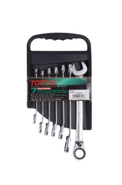 TOPTUL Serie di chiavi a cricco ad anello fissa GAAM0709 965g