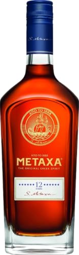 Metaxa 12 Sterne mit 40% vol. | Einzigartiger Brandy aus Griechenland (1 x 0,7l)
