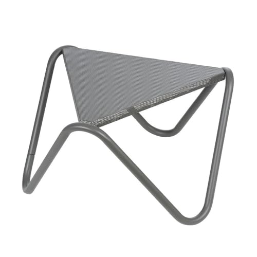 Table basse Lafuma Vogue gris titane 57x57 cm en aluminium ajouré