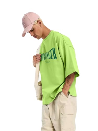 Image of LEOTUDE Men's Cotton Oversized Fit T-Shirt