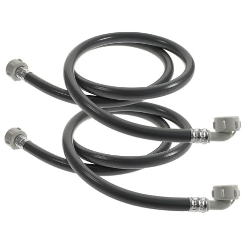 VILLCASE 2 Pezzi Tubo Flessibile Ingresso Acqua Lavatrice 1,5m in Pvc Resistente Alta Pressione Connettore Filettato Accessorio Per Lavatrice Automatica