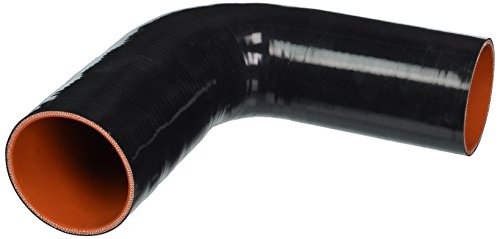 HPS 2 To 3 Inch 90 Degree Silicone Elbow Reducer - 4-Ply Reinforced High Temp Hose Black