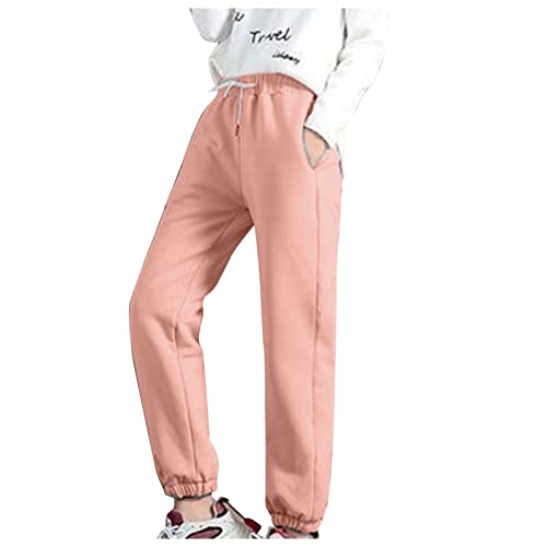 Sanshao Calça de moletom com bolsos e ajuste atlético, esportiva, para academia, academia, relaxante