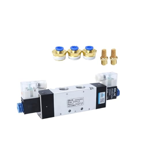 Électrovanne pneumatique 5 voies double commande 4V420-15 AC110V - 2