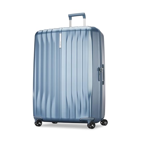 Image of Samsonite UpLIFT X-Large Checked Hardside Luggage with Spinner Wheels - Airline-Approved, TSA Lock, Adjustable Handle System - Polycarbonate Hard Suitcase for Ultra Lightweight Travel - Elemental Blue