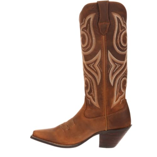 Durango Damen Crush Schmaler Stiefel, 33 cm, Distressed Cognac, 40 EU