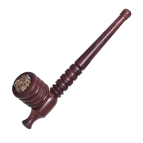 Image of Royal Swag Classic Vintage Tobacco Pipe Smoking Pipe (6 Inch Long) With Removable Pipe Give It The Unique Touch Of Smoke Durable Hard Wood Material Handmade Classic Retro Sailor Pipe Made In India
