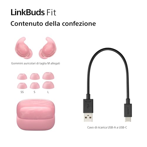 Sony Linkbuds Fit WFLS910NP Auricolari Wireless, Rosa - 11