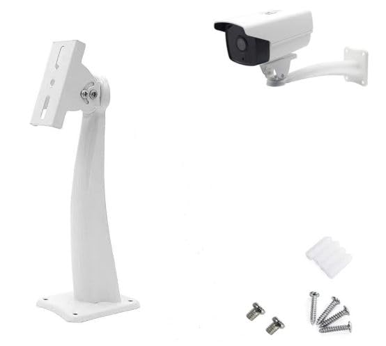 Bush Plus CCTV Camera Stand, 10 INCHES, Wall Mounting Bracket/Stand for CCTV Security Camera,Adjustable Angle of 90 Degree, Indoor/Outdoor use, Made of Metal-Iron 7 Process Powder Coated (White)-image-31