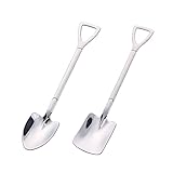Stainless steel cute shovel spoon reusable tea spoon mixing spoon coffee spoon mixing spoon sugar...