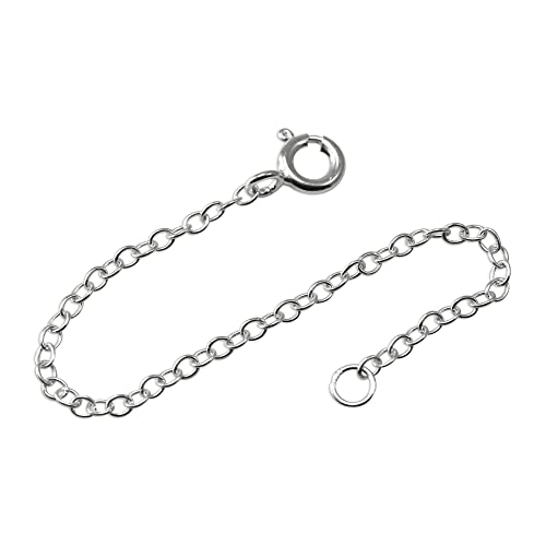 jewellerybox Sterling Silber Trace Kette Verlängerungskettchen | Kettenlänge: 4 Inch (10cm)