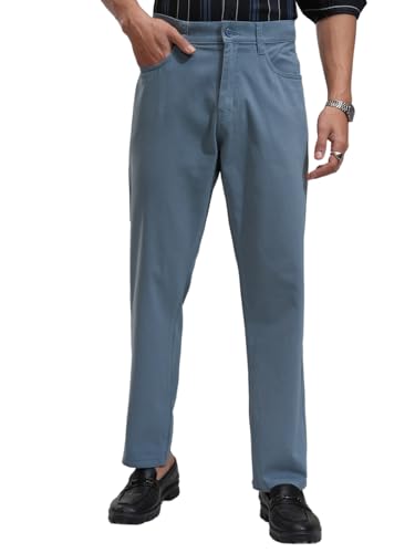 Image of Highlander Men's Casual Trousers| Relaxed Fit | Perfect for Casual Outings,Travel & Work Wear