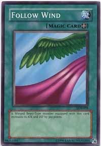 Amazon.com: Yu-Gi-Oh! - Follow Wind (LOB-098) - Legend of Blue Eyes White  Dragon - Unlimited Edition